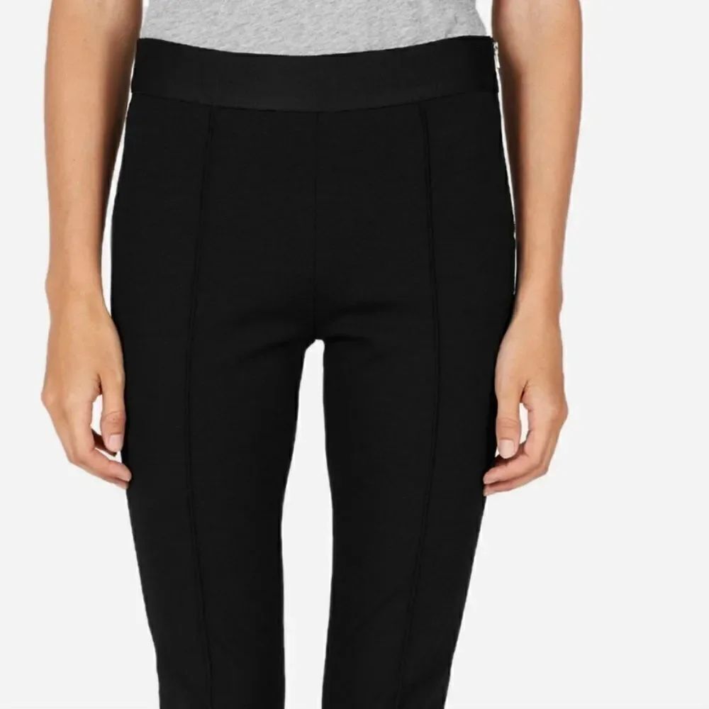 Everlane The Work Pant Side Zip Heathered Black